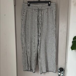 Black and White Striped Pants